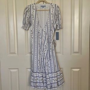 Antonio Melani wrap dress with ruffle